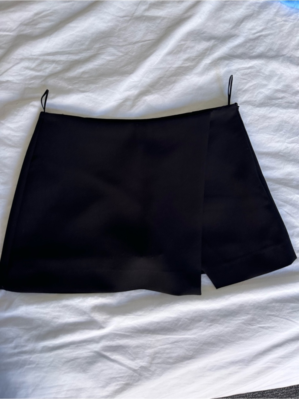 Zara Black Wrap-Front Skort